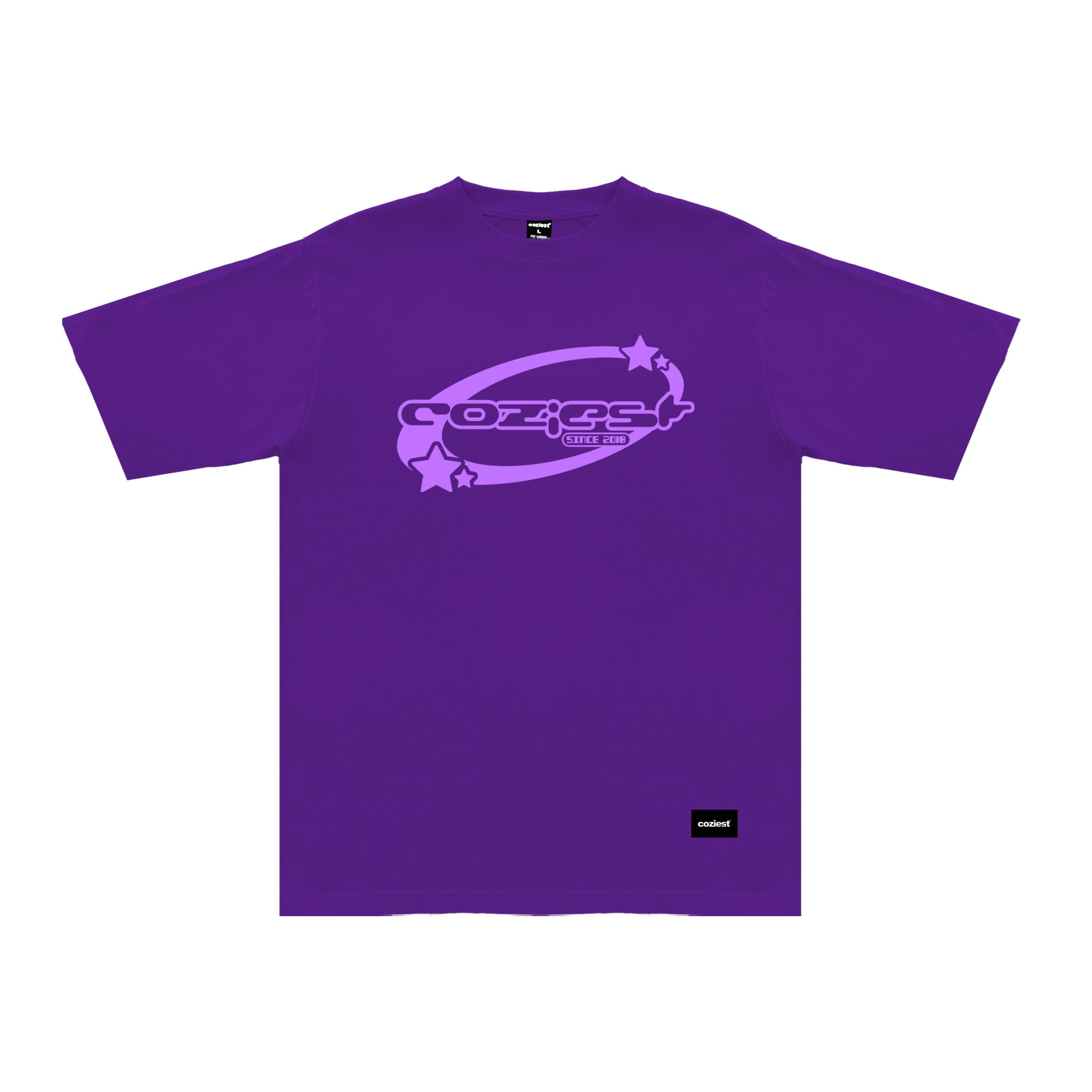 "Y2K” tee in Violet Colorway