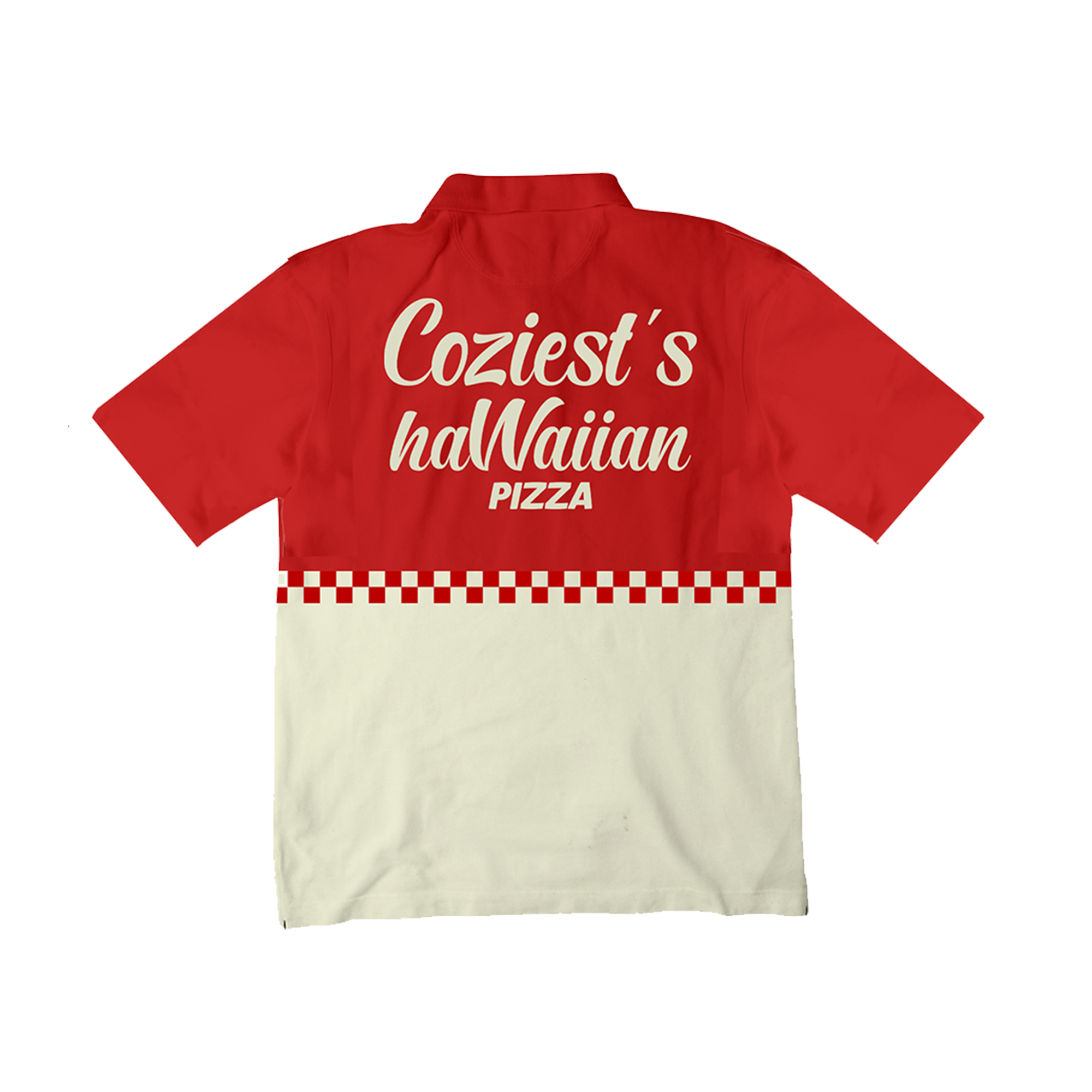 "Crew" Half Zip Polo in Red Colorway