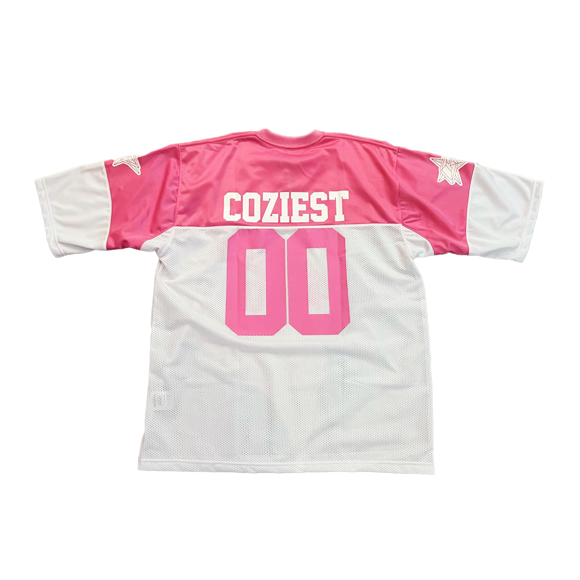 "Harley" Mesh Football Jersey in Pink Colorway