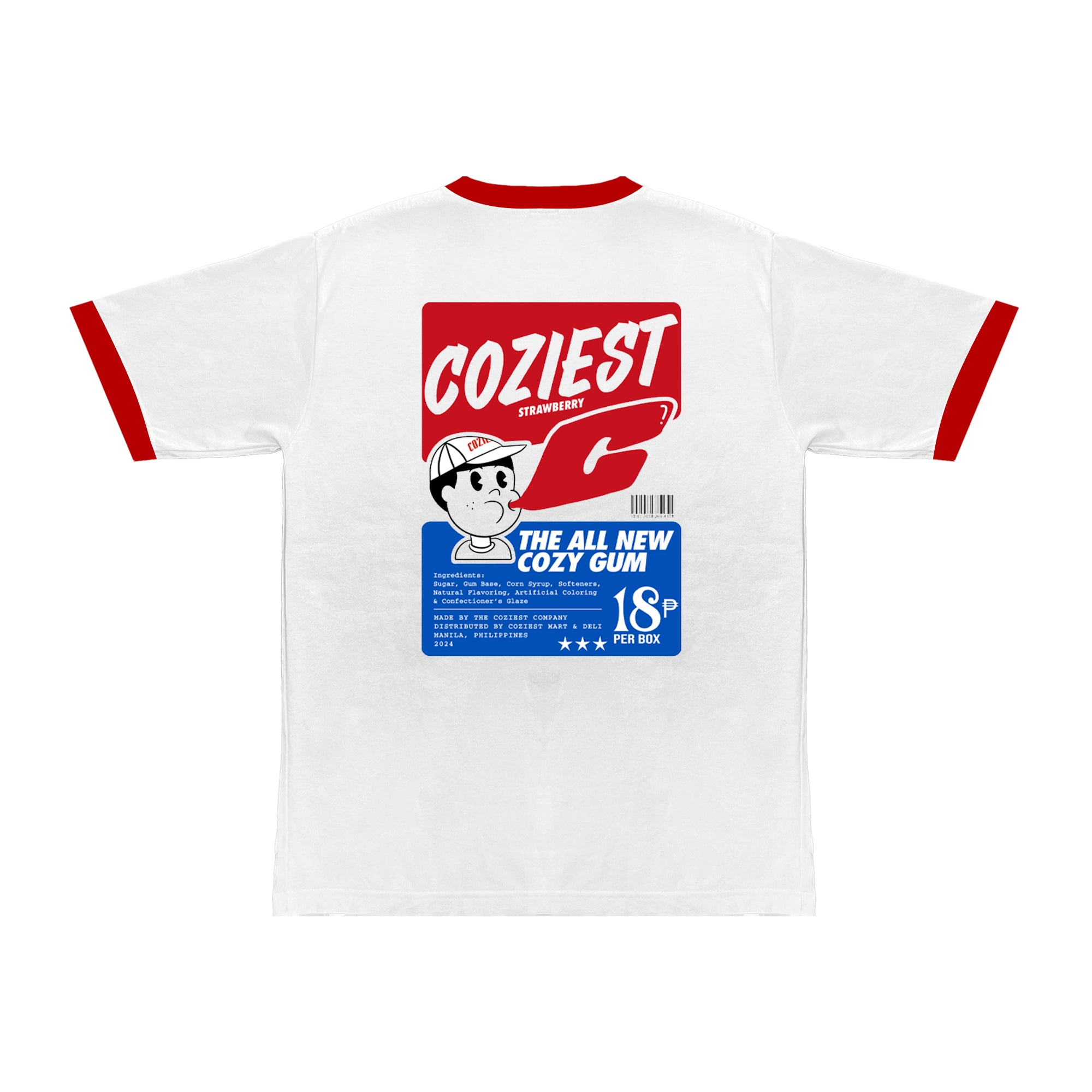 "Gum" Tee in White Colorway