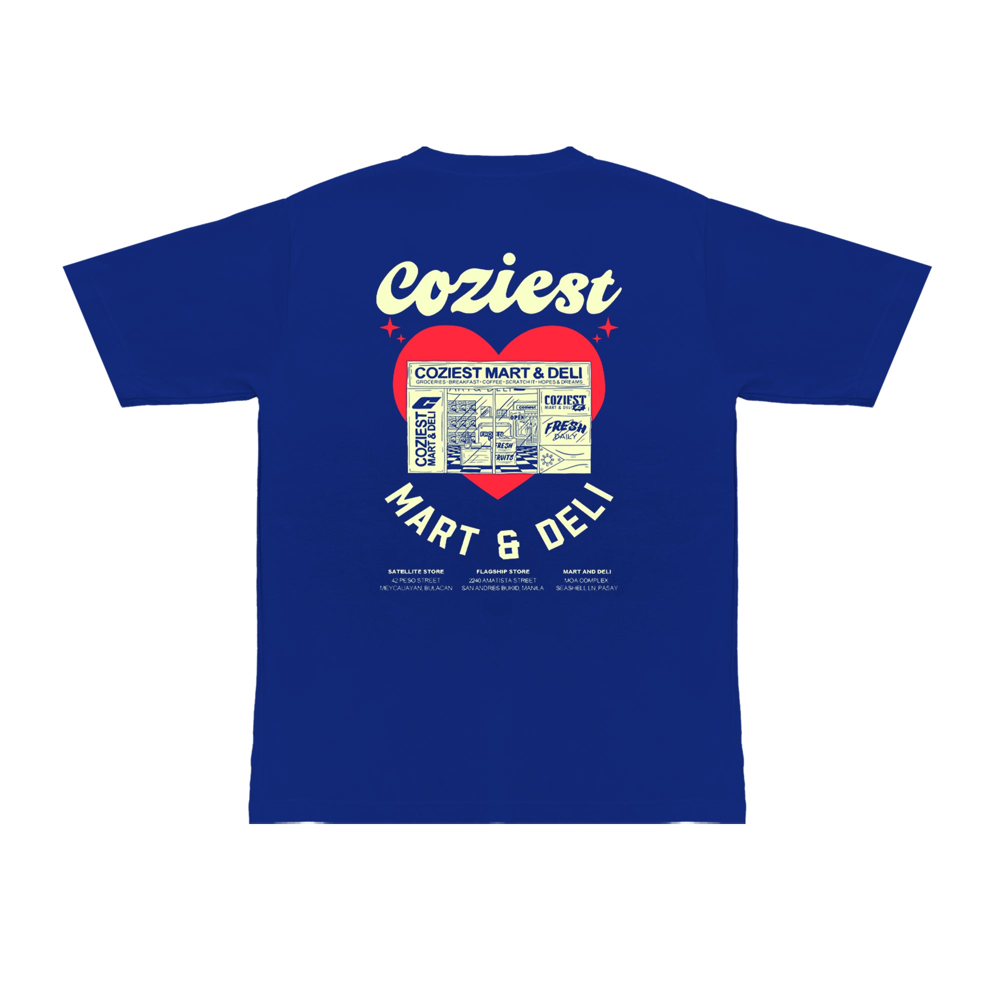 "Mart" Tee in Blue Colorway