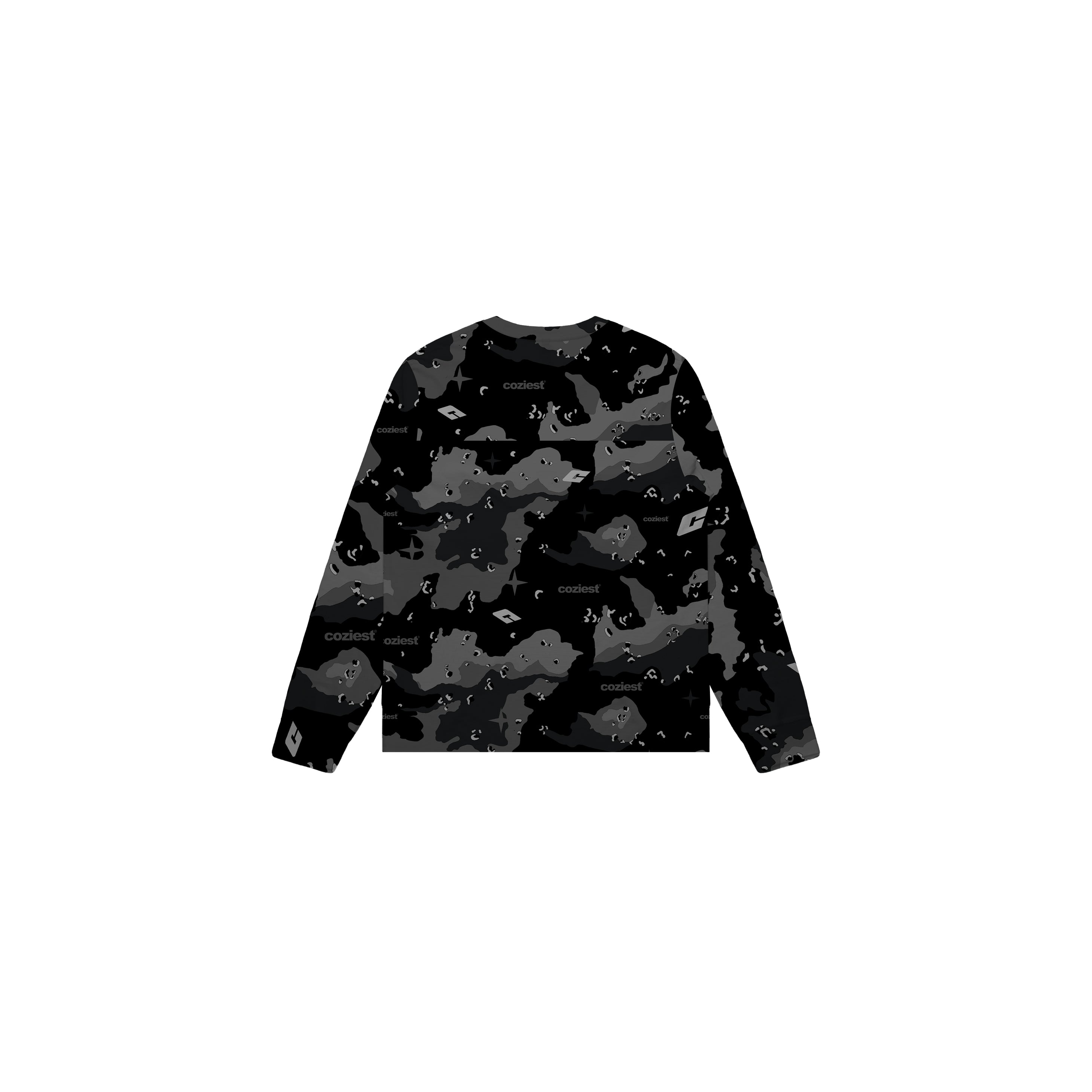 "Camou" Longsleeve in Beige,Black and Green Colorway