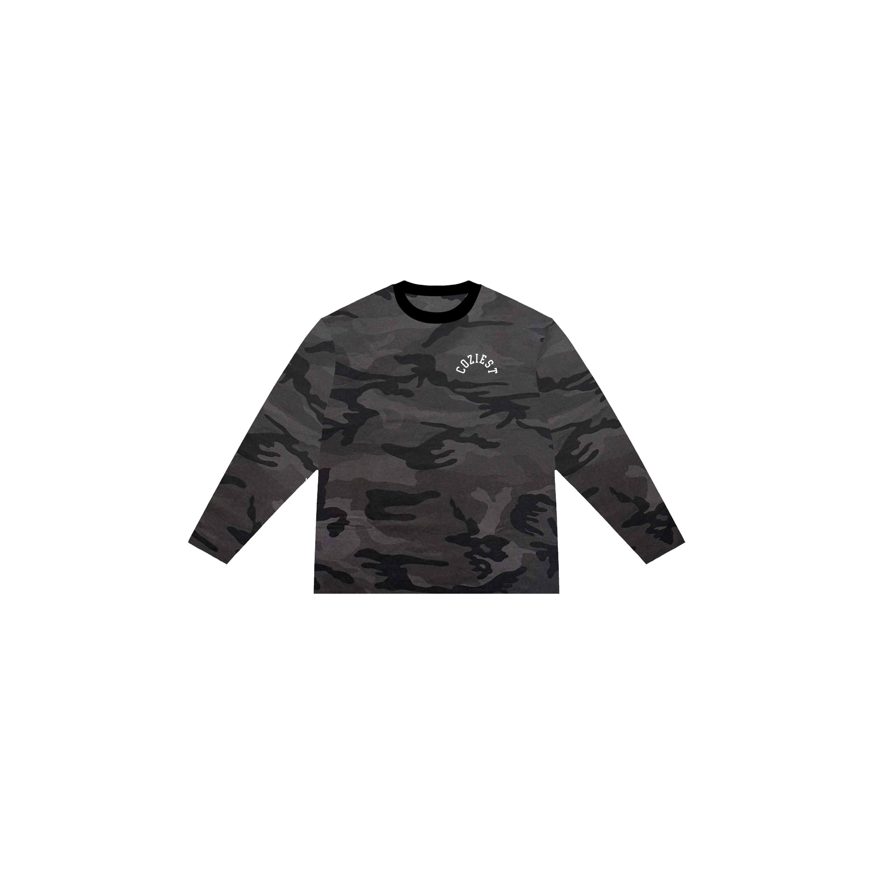 "Subtle Camo" in Black Longsleeve