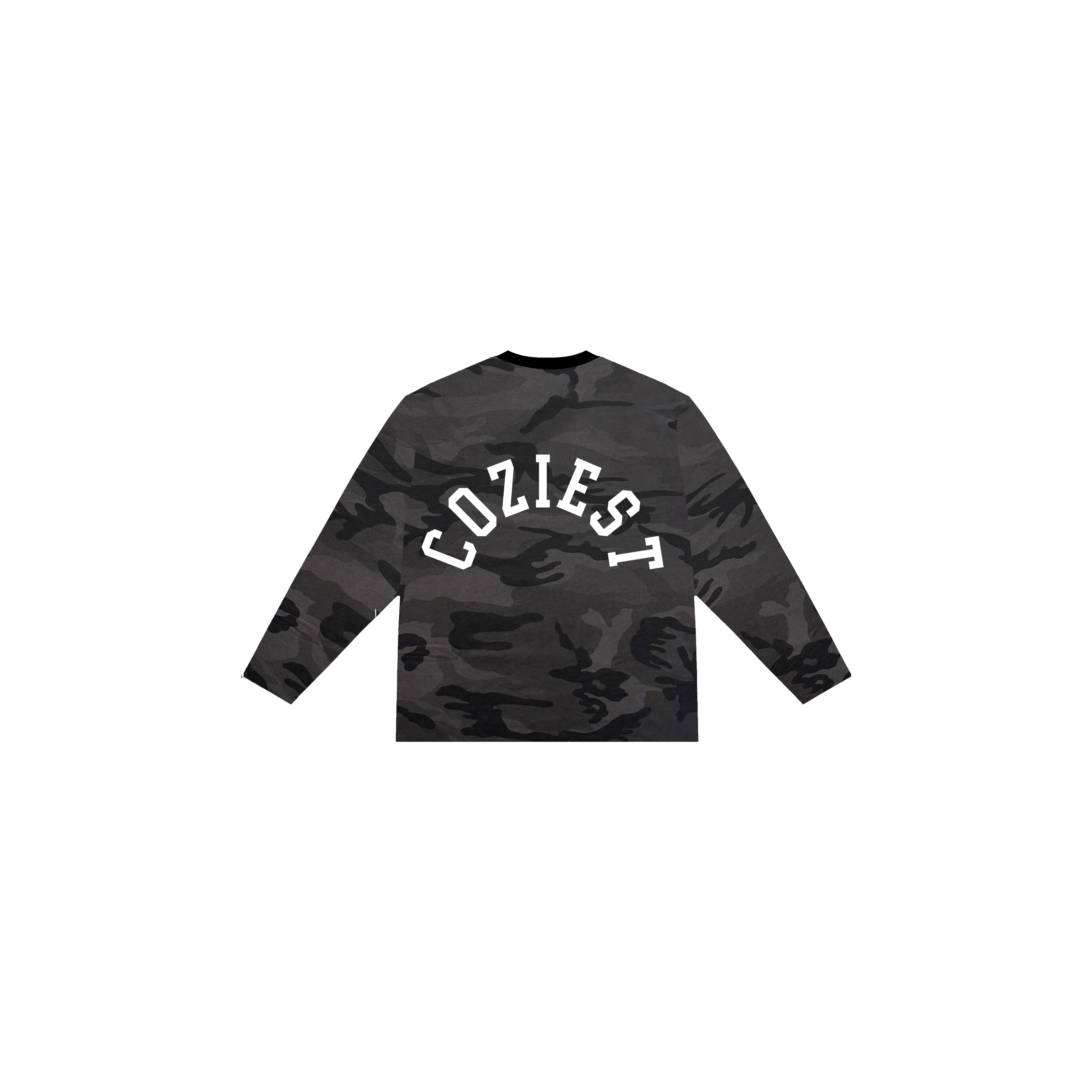 "Subtle Camo" in Black Longsleeve
