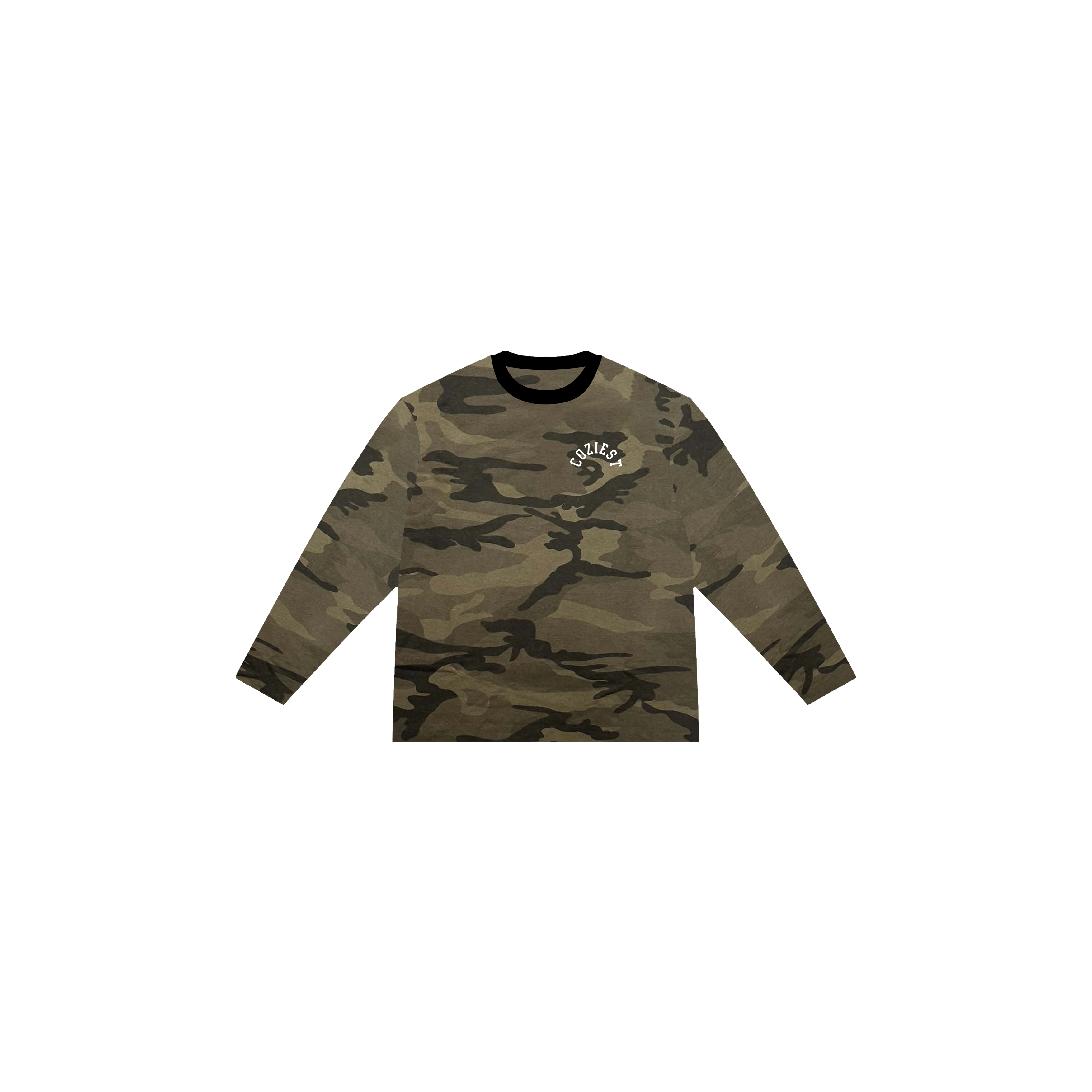 "Subtle Camo" in Moss Green Longsleeve
