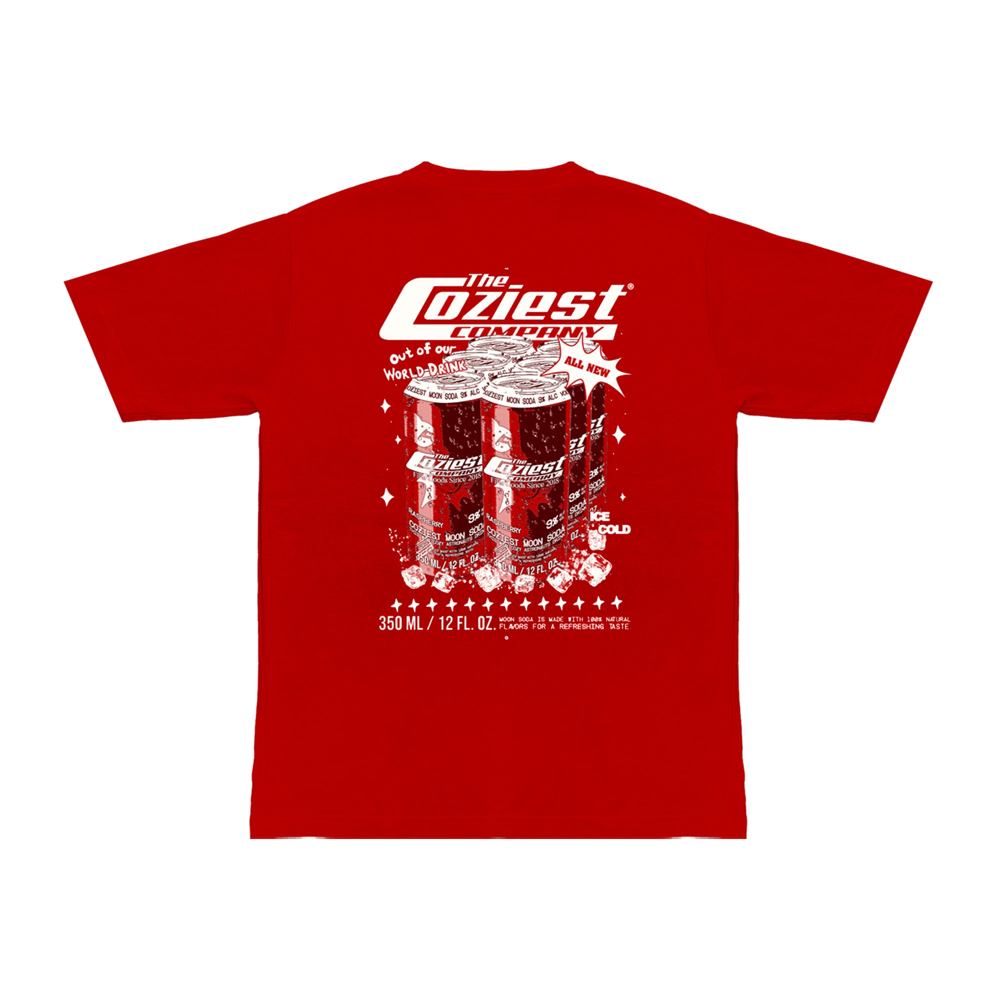 "Soda" Tee in Red Colorway