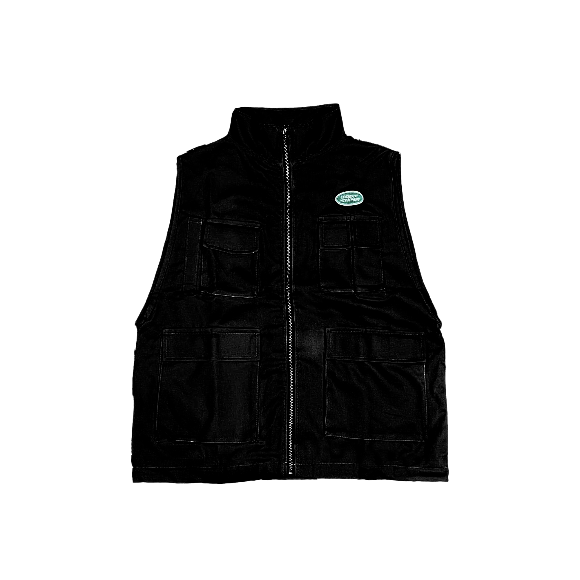"Safari" Vest in Black Colorway