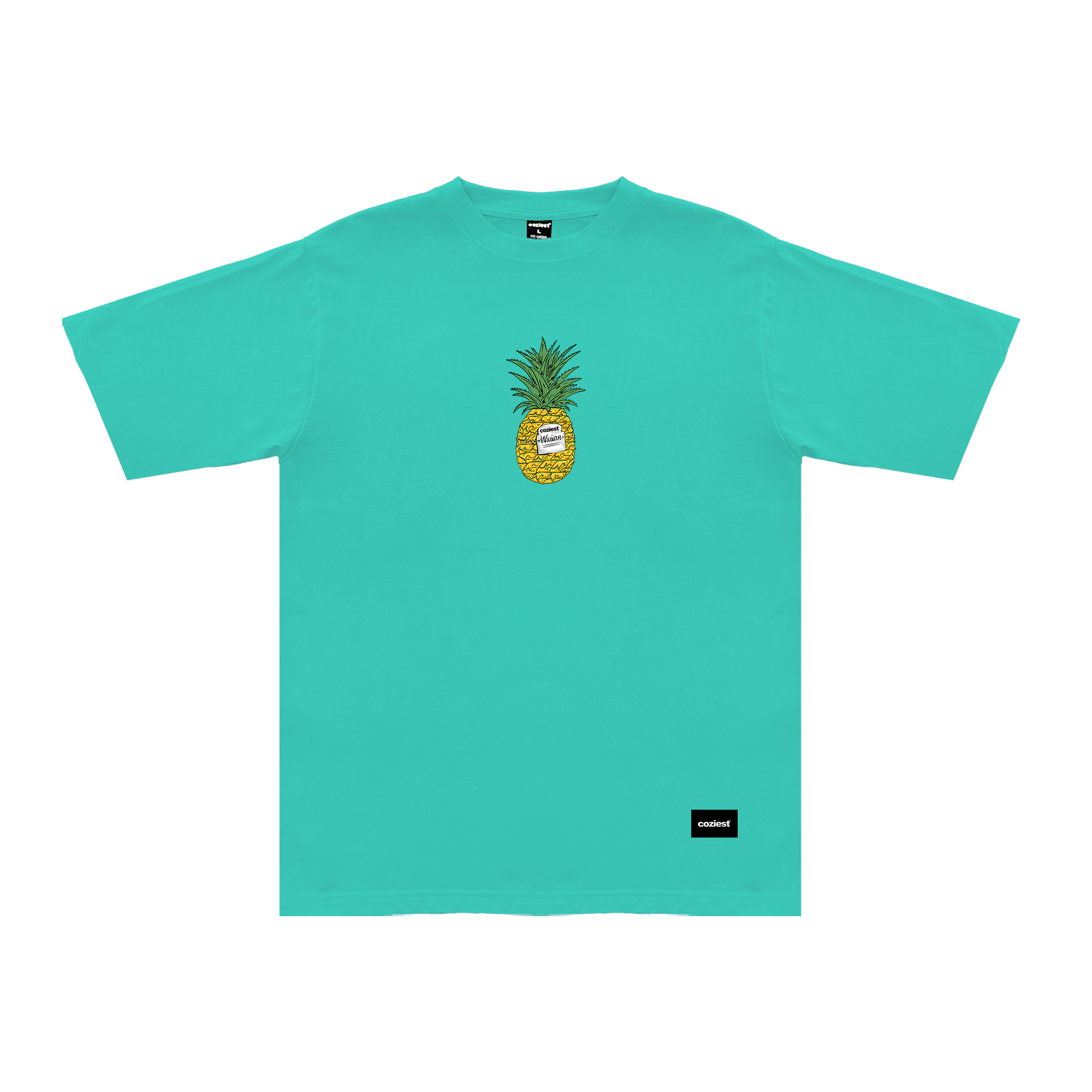 "Pineapple" Tee in Celeste Colorway