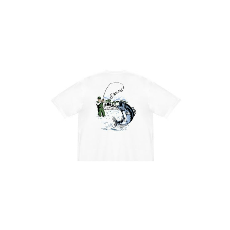 "Fisherman" Tee in White Colorway