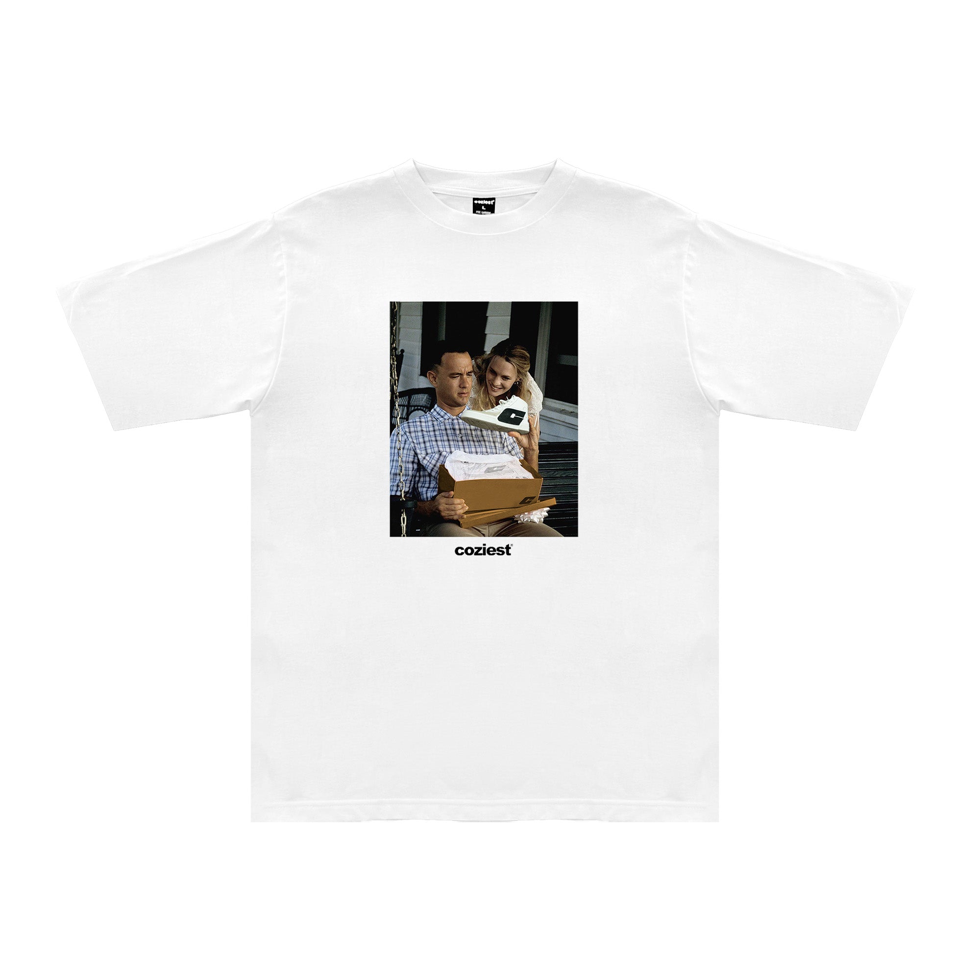 "Gump" Tee in White Colorway