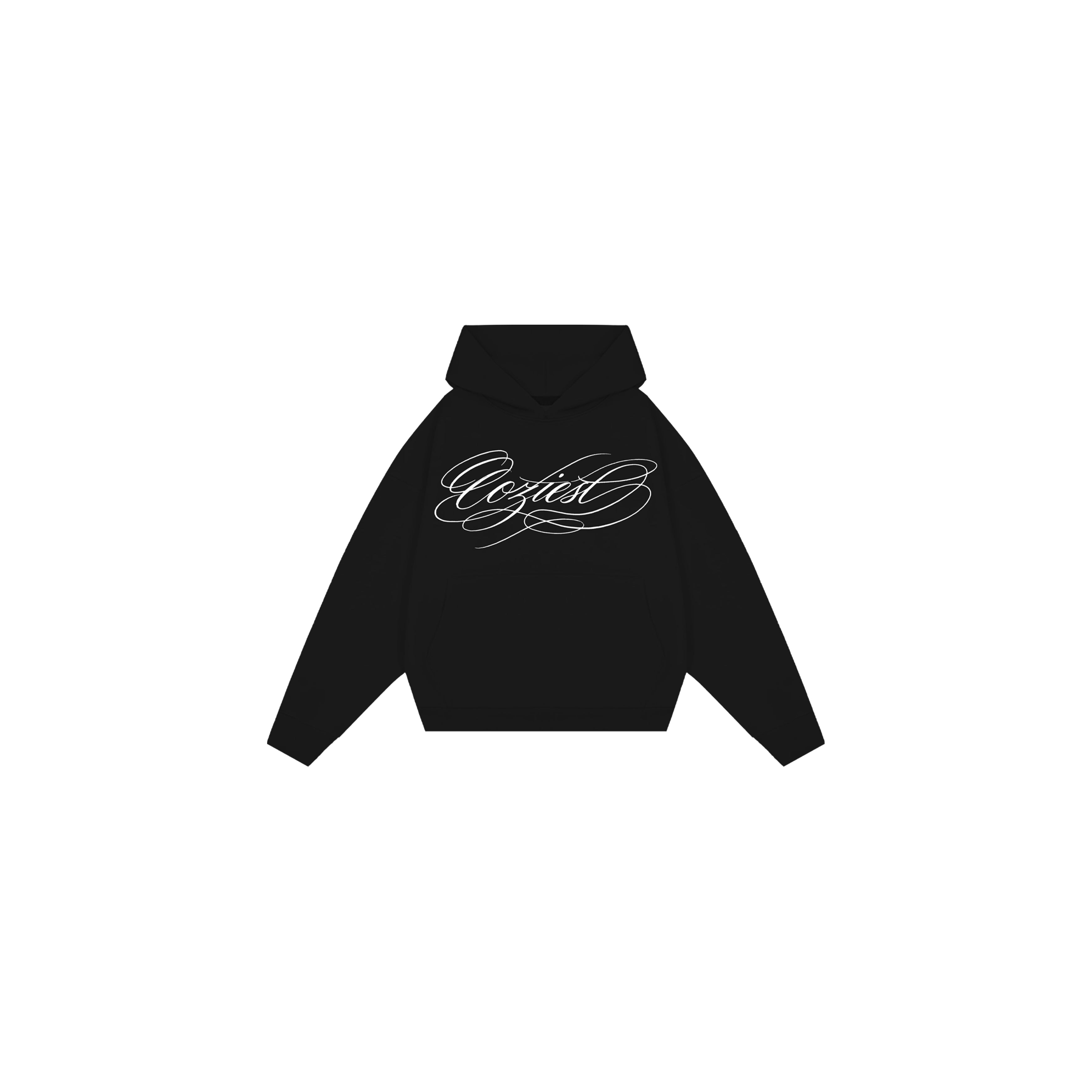 "Ink" Hoodie in Black and Heather Gray Colorway