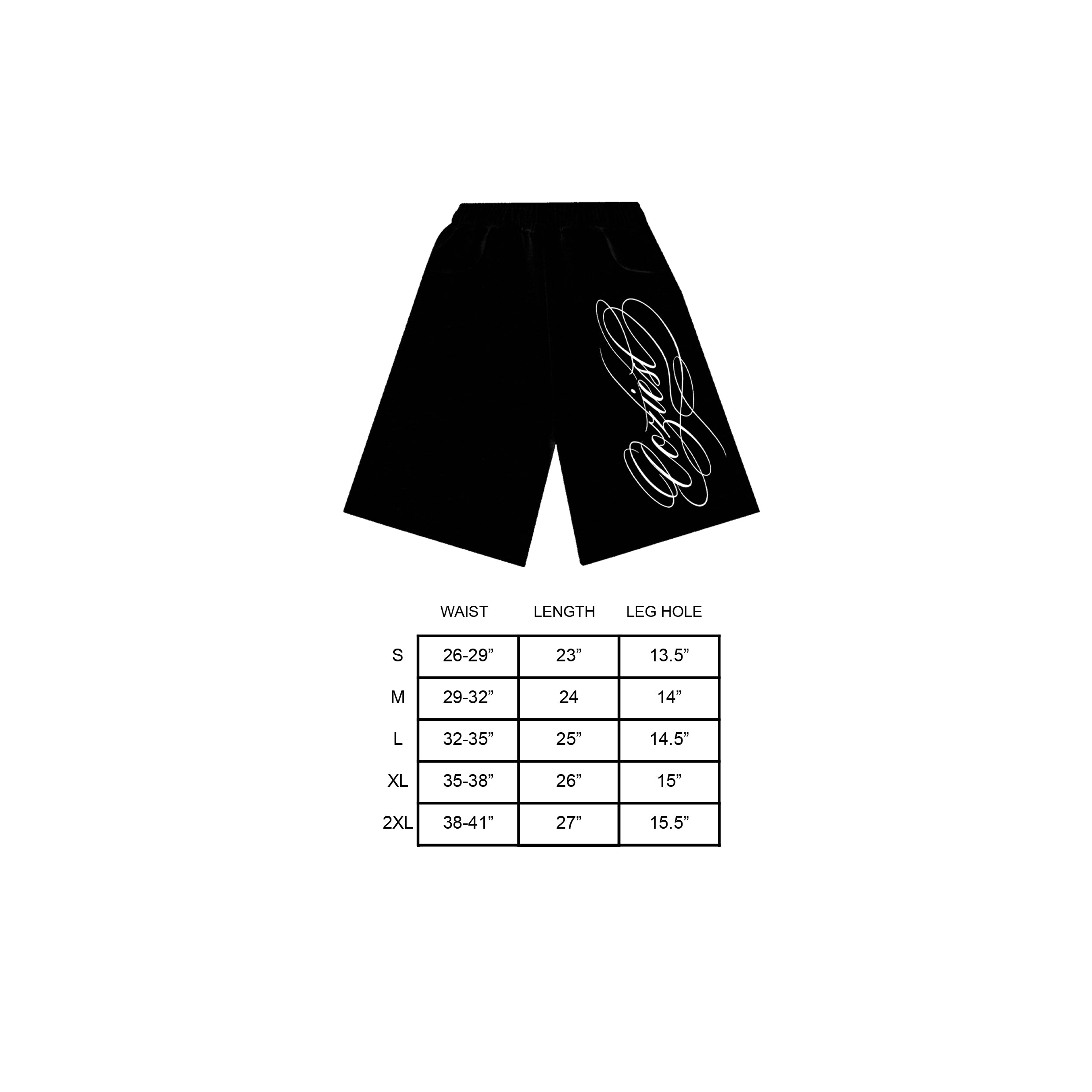 "Ink" Sweatshort in Black and Heather Gray Colorway