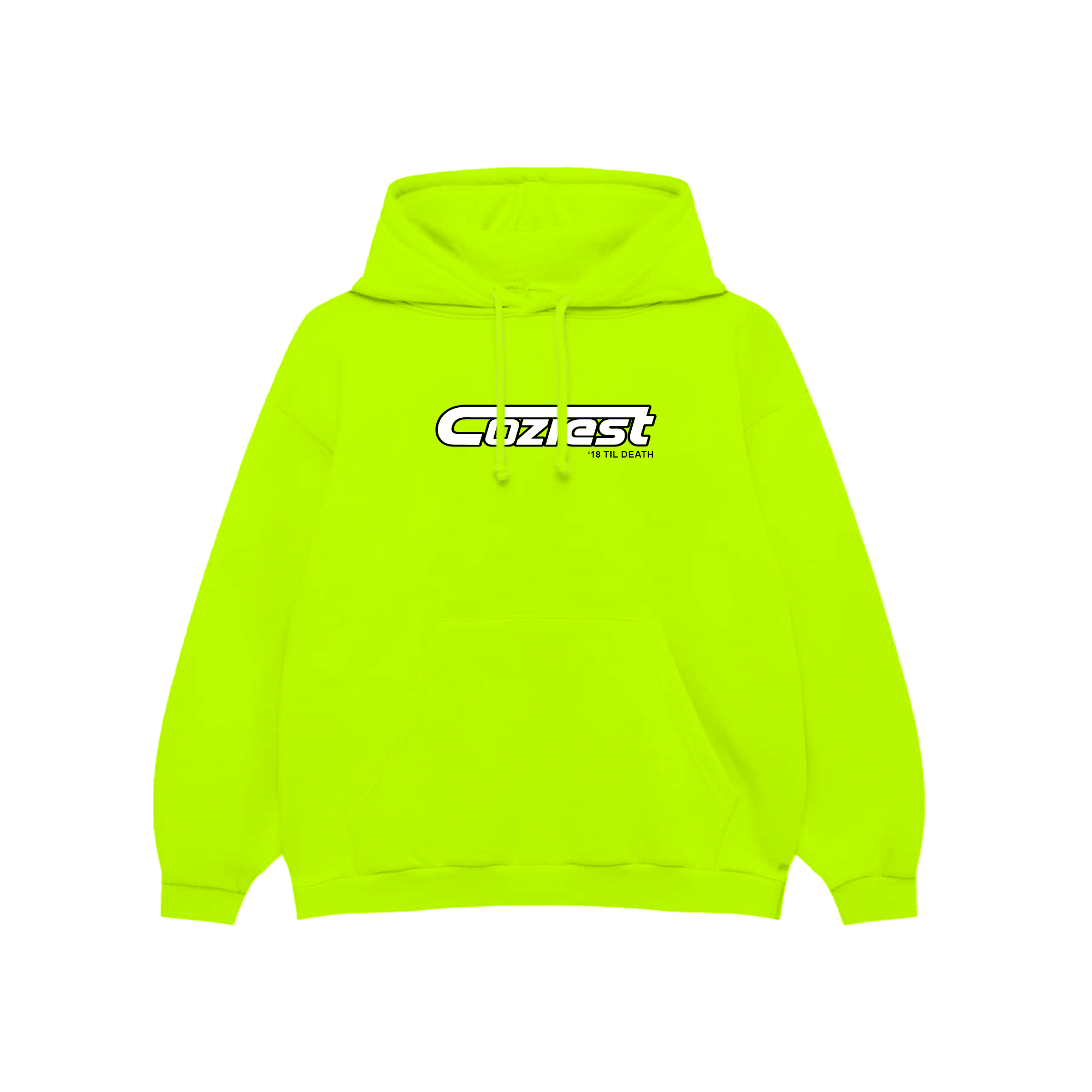 "Motto" Hoodie in Apple Green Colorway