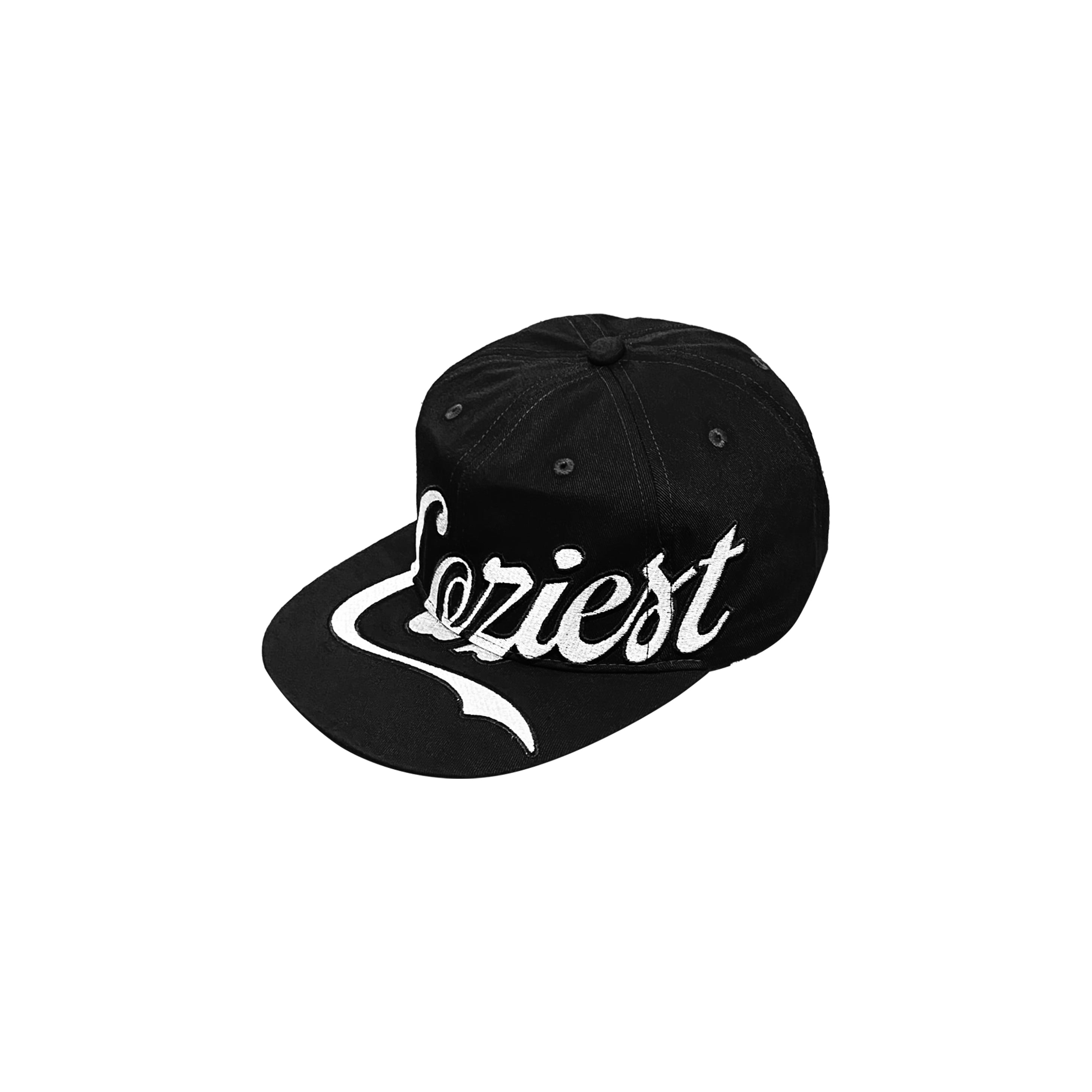 "College" Cap in Black and Green Colorway