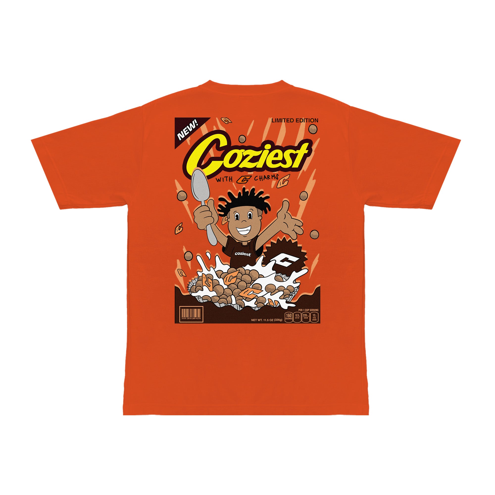 "Charms" Tee in Orange Colorway