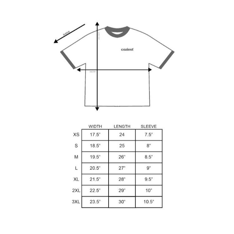 "Contrast" Ringer Tee in White Colorway