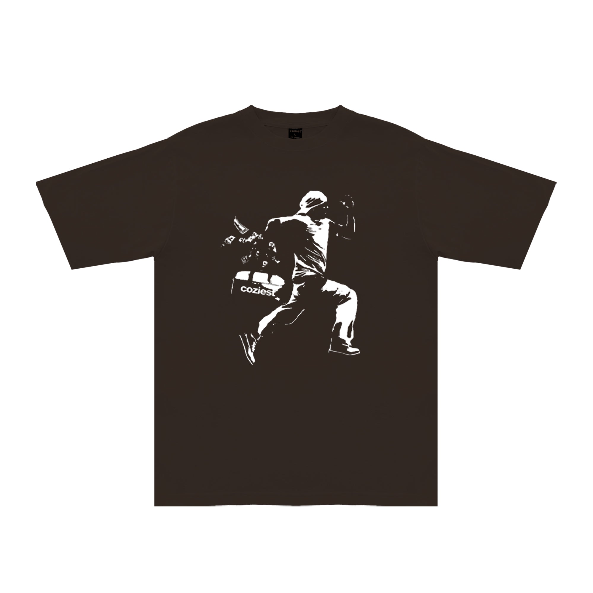 "Money Bag" Tee in Brown Colorway