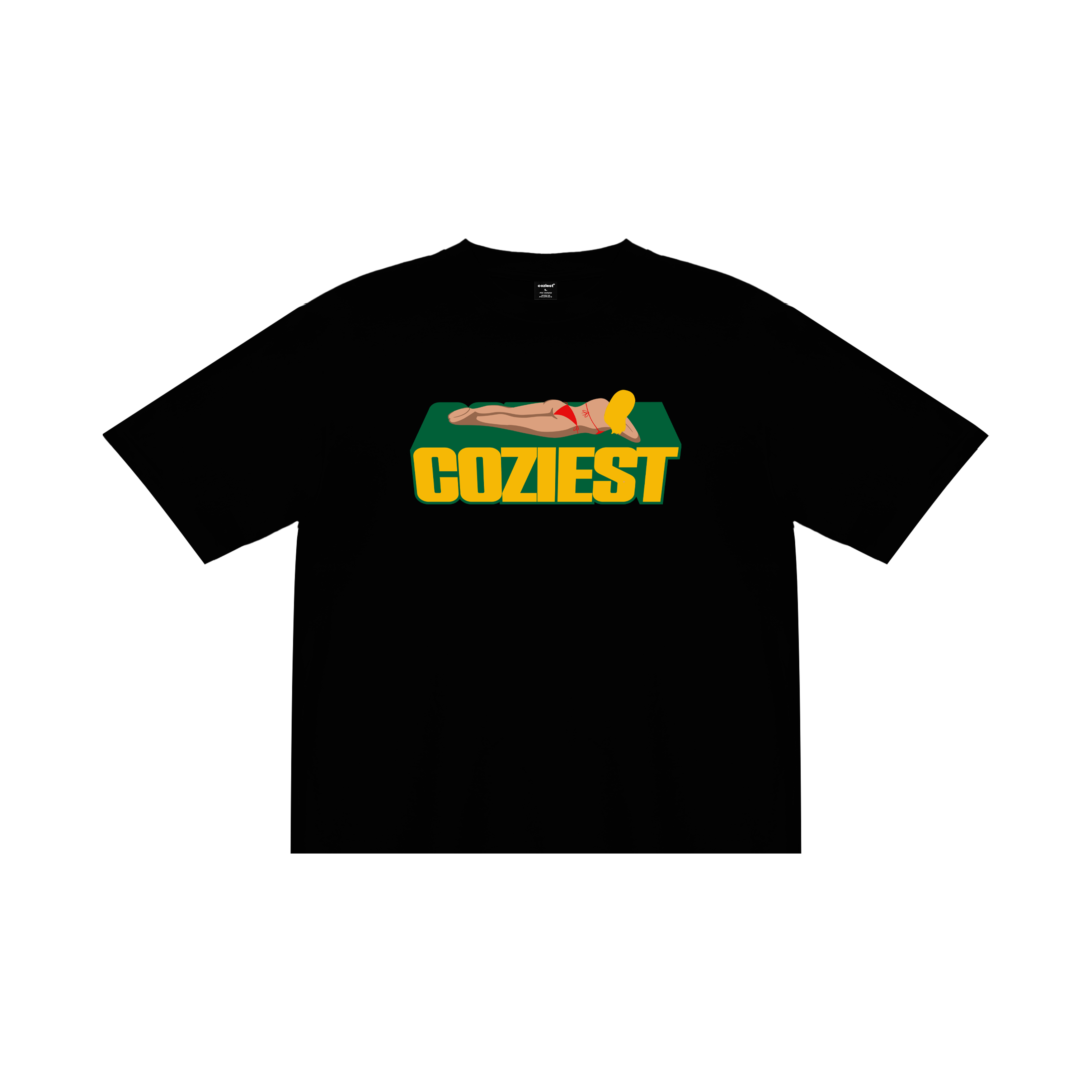 "Sun Bathing" Tee in Black Colorway