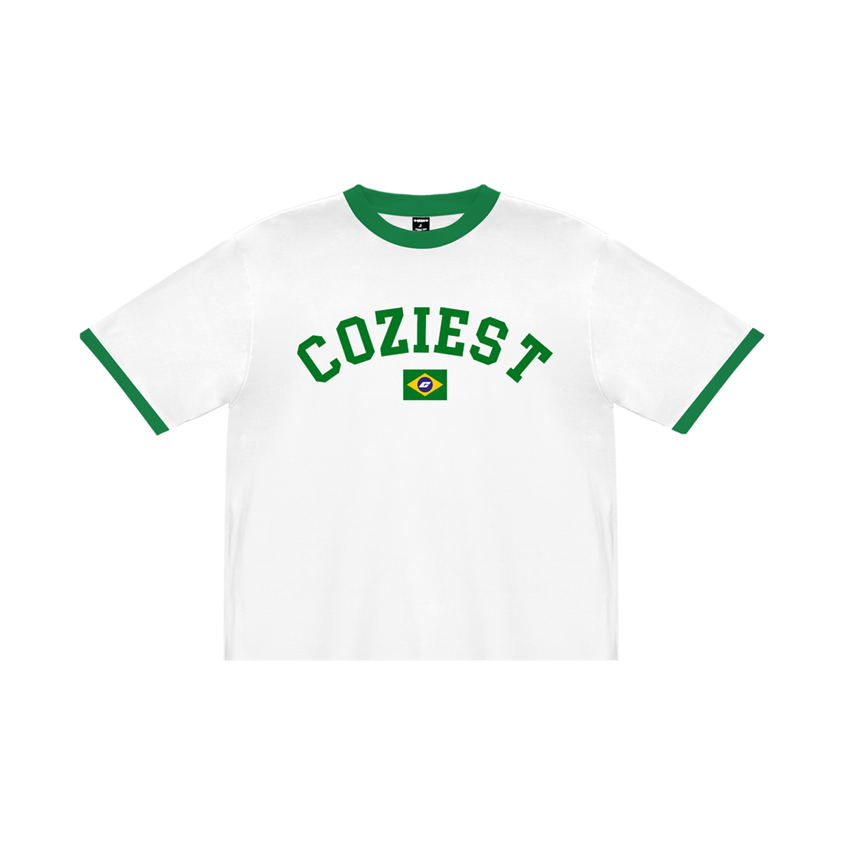 “Summer Ringer” Tee in White Colorway