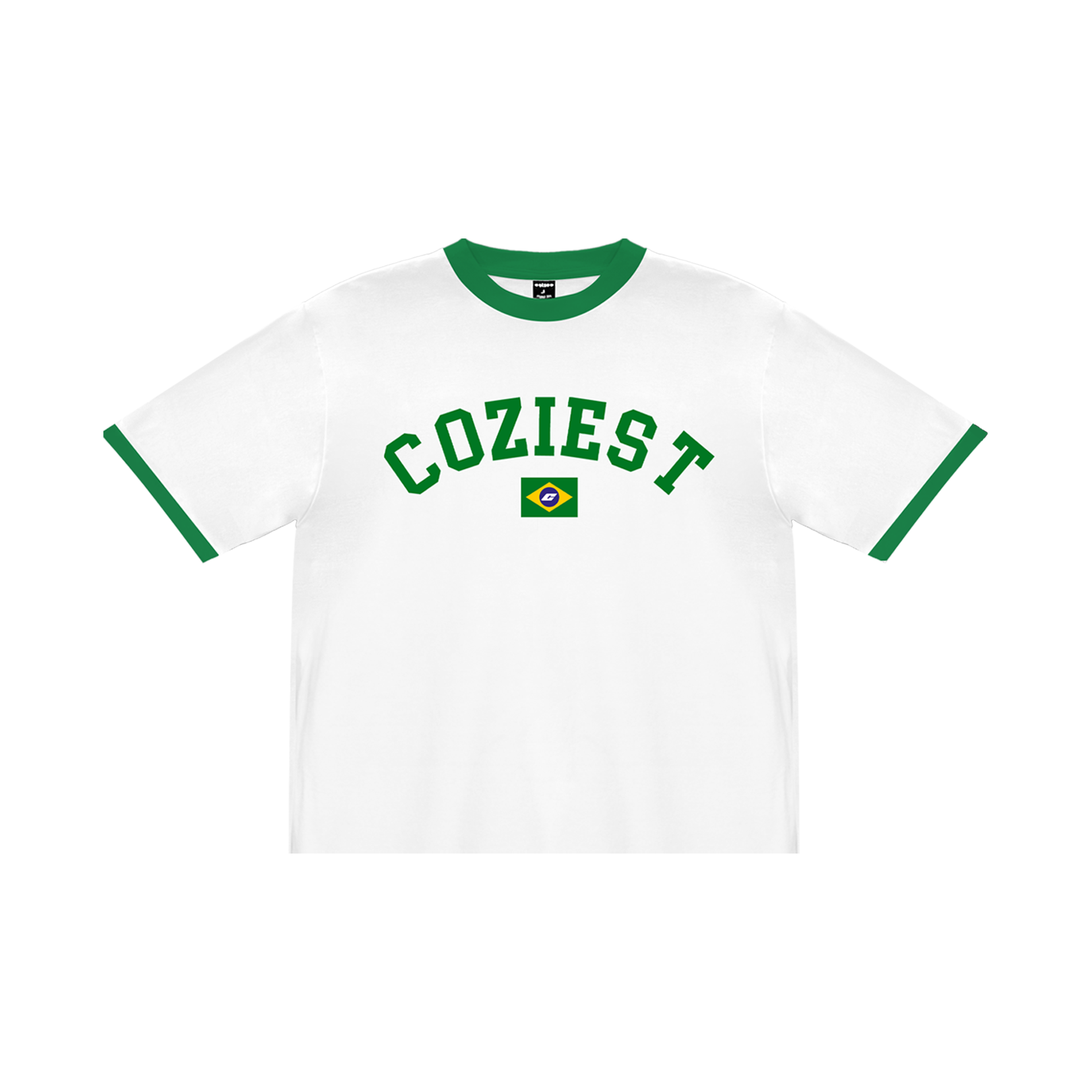 “Summer Ringer” Tee in White Colorway