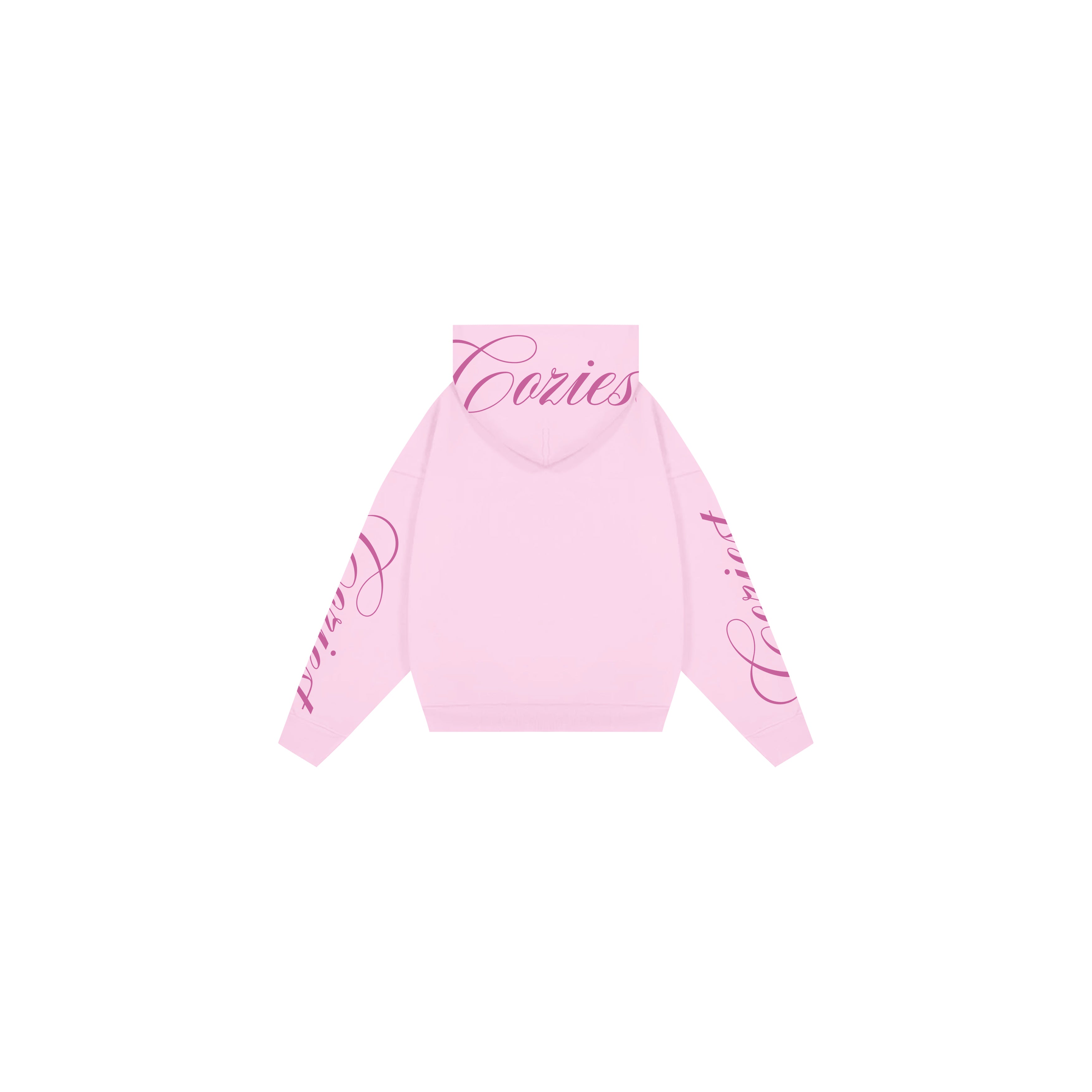"Script" Hoodie in Pink Colorway