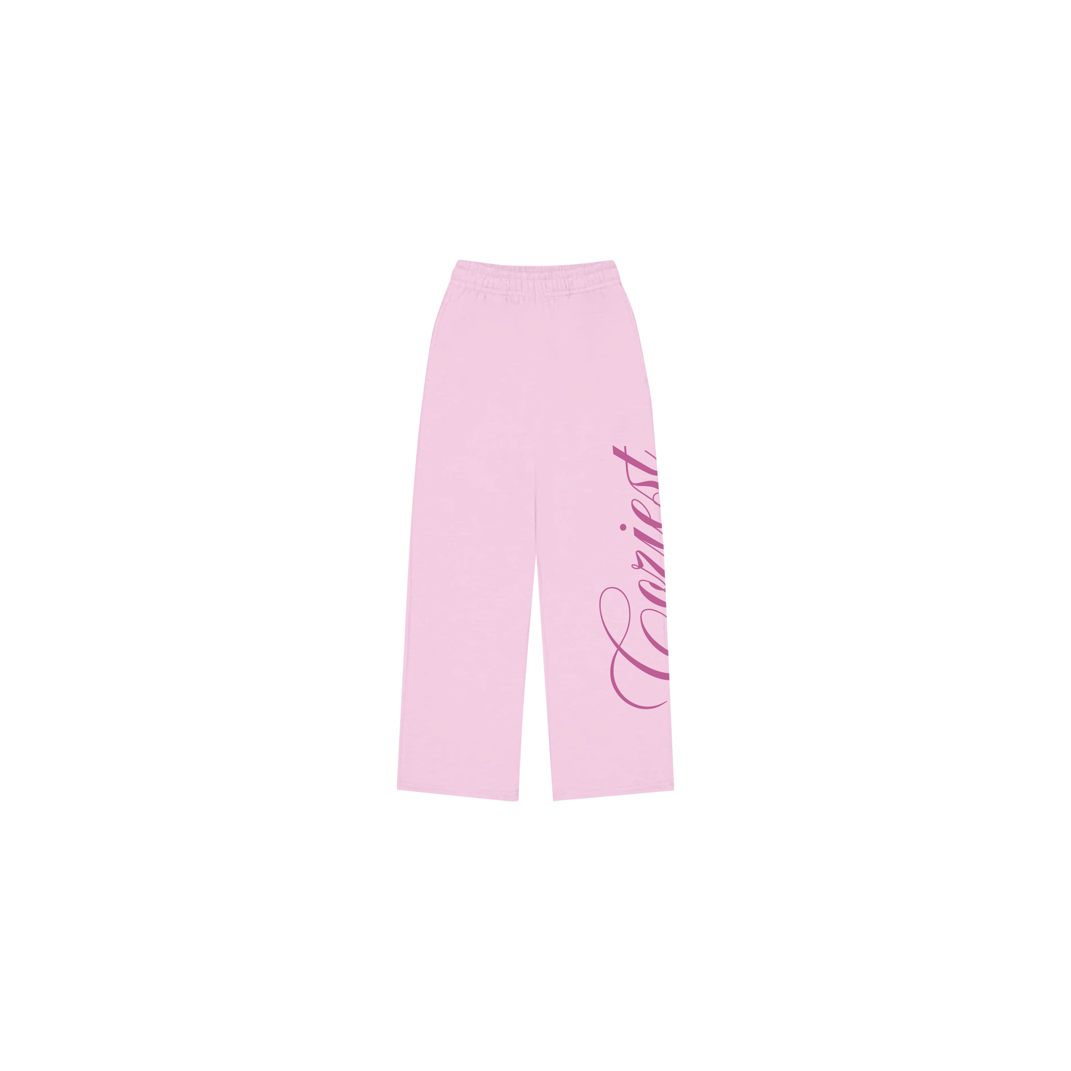 "Script" Sweatpants in Pink Colorway