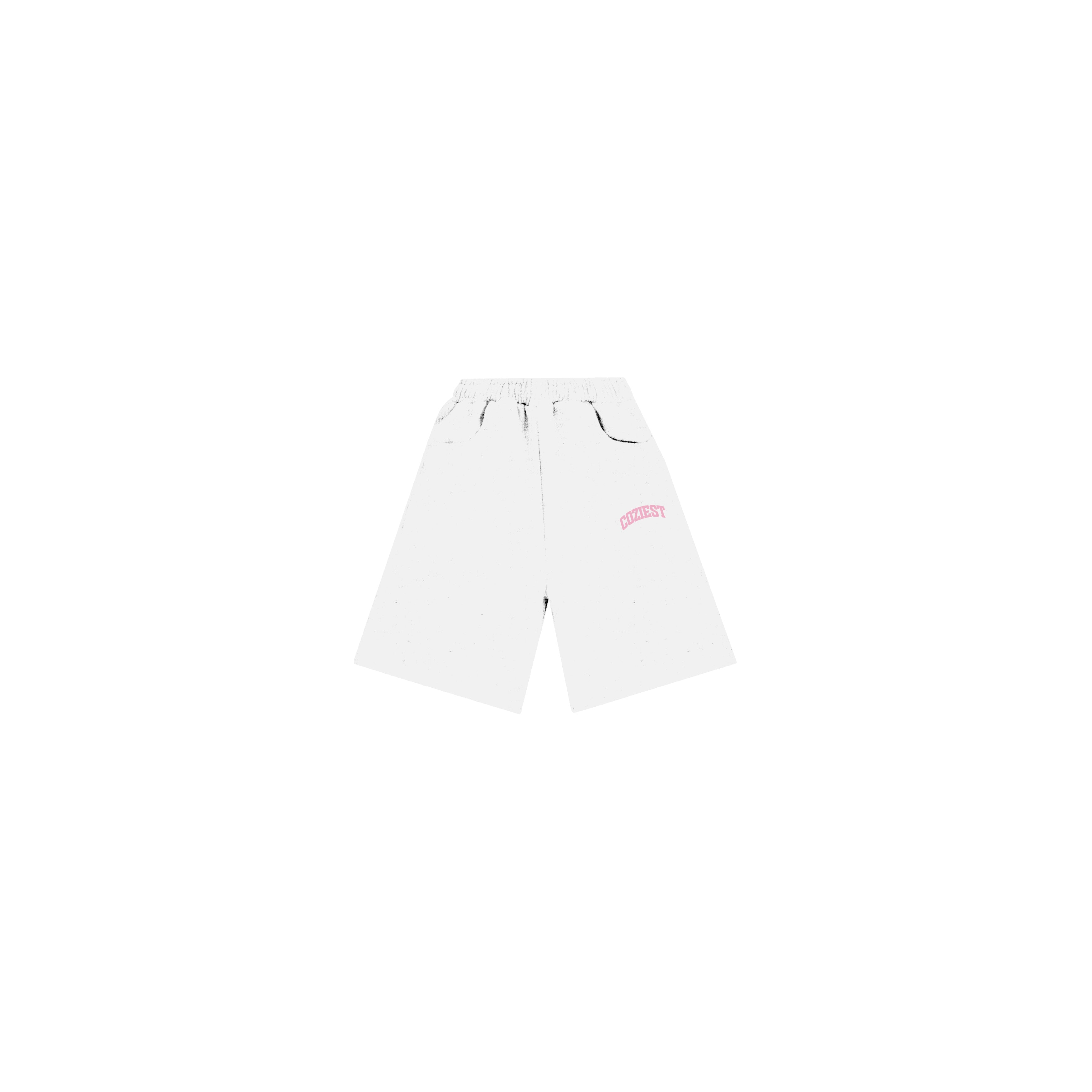"New Arch" Sweat Short in White Colorway
