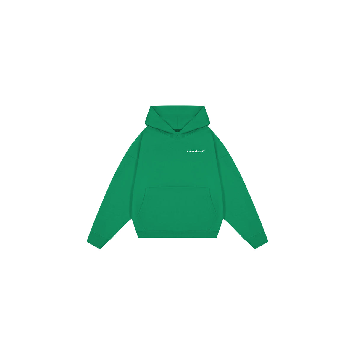 "Italic" Hoodie in Green