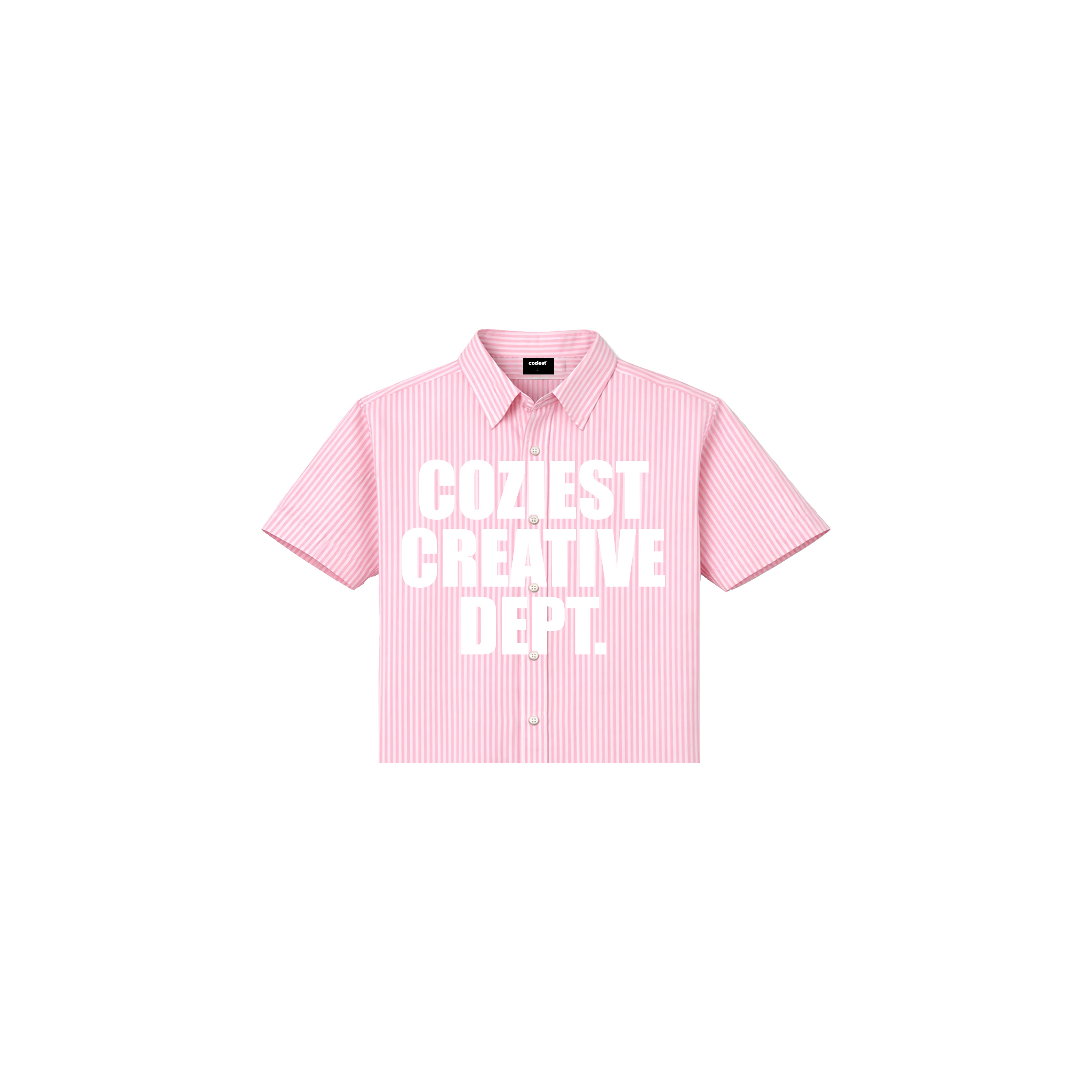 "Creative Dept." Button Down Polo in Pink Colorway