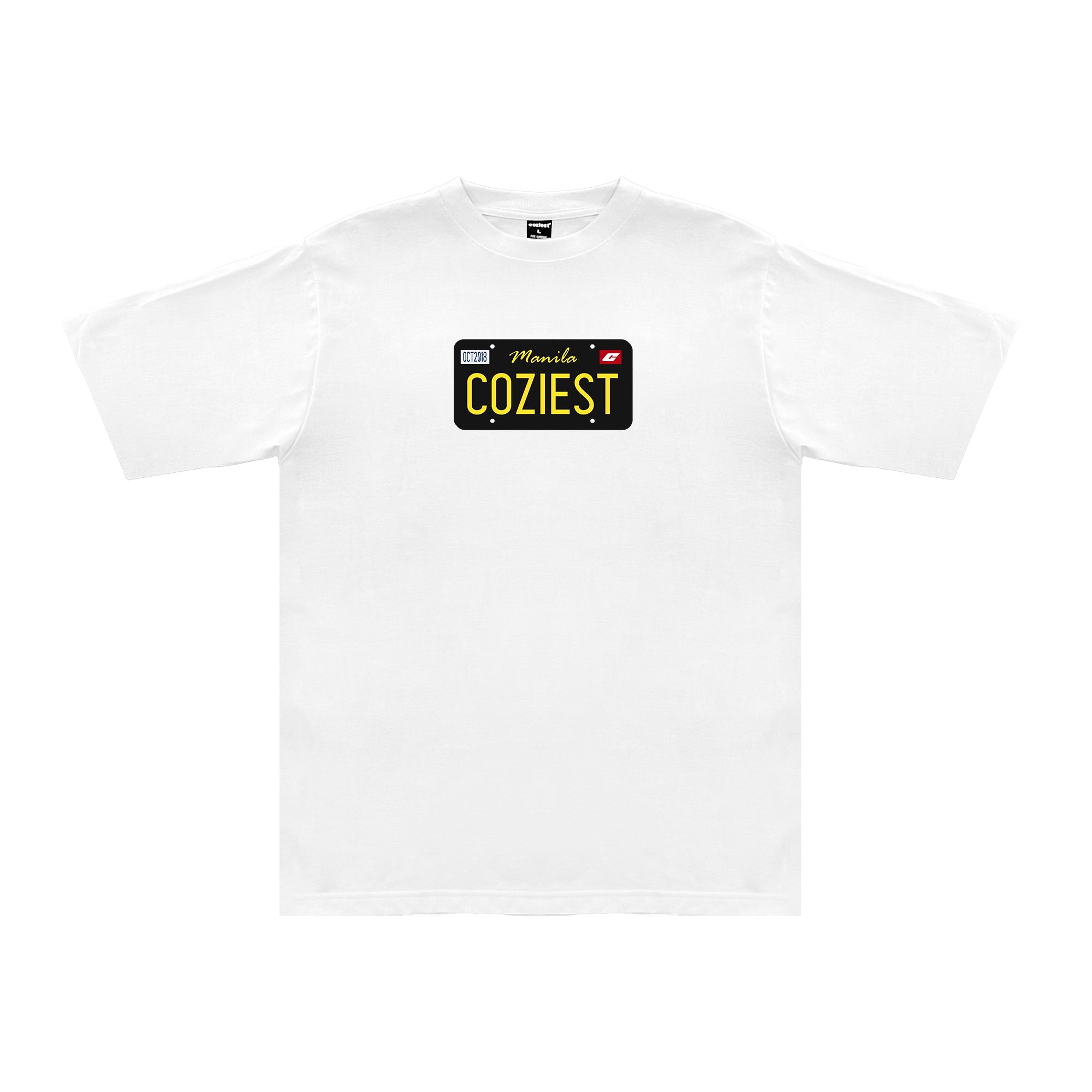 "Plate" Tee in White Colorway